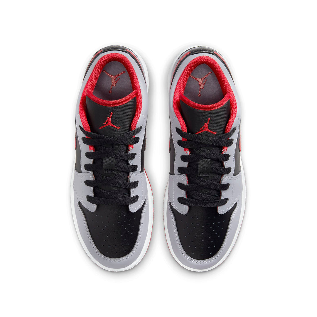 Jordan-(GS) Air Jordan 1 'Cement Grey White Fire Red'
