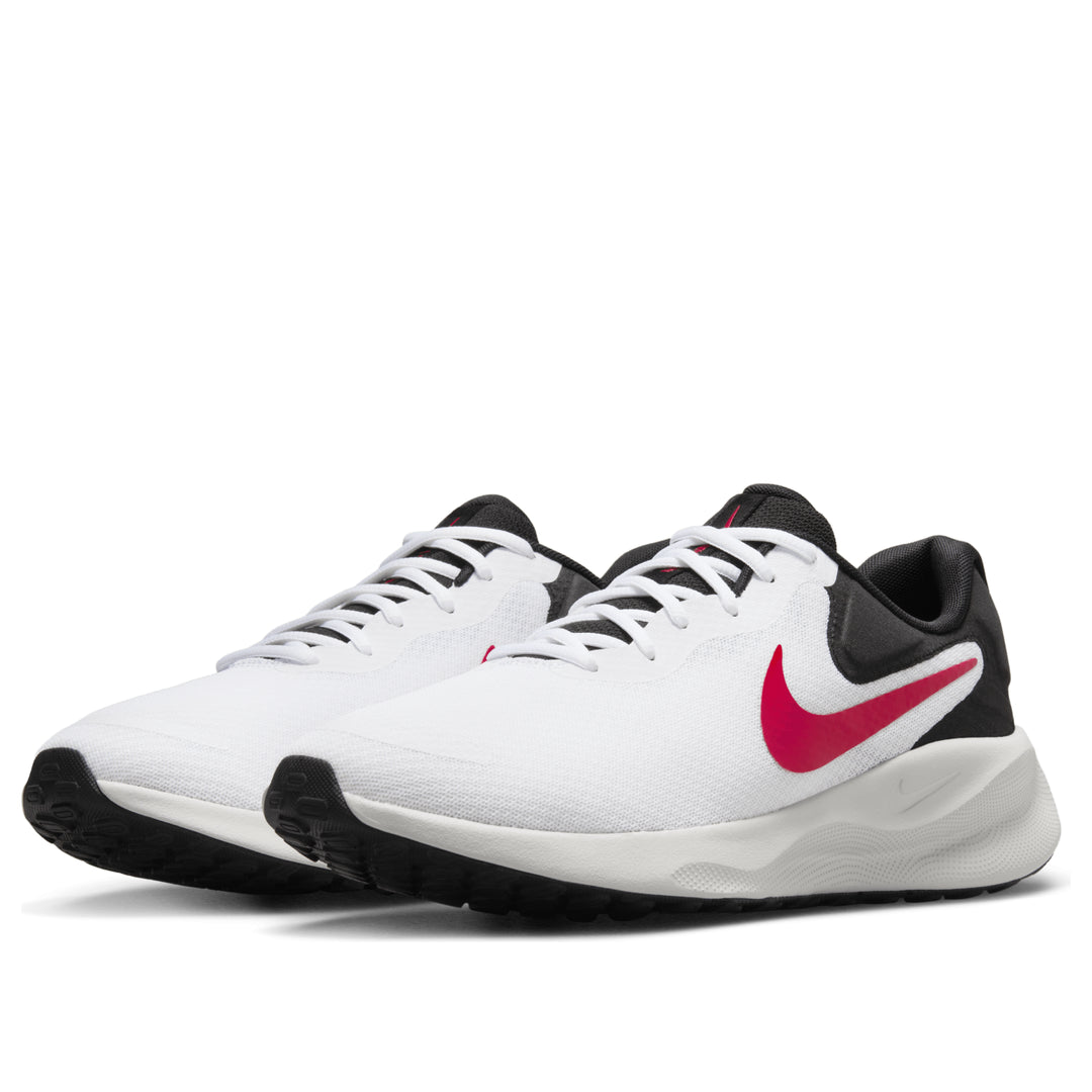 Nike-Revolution 7 'White Black Photon Dust Fire Red'