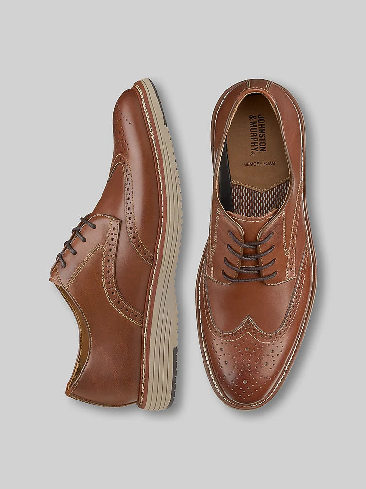 Johnston & Murphy Upton Leather Wingtip Oxfords