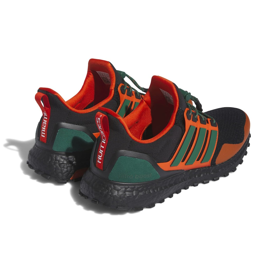 adidas Black/Orange Miami Hurricanes Ultraboost 1.0