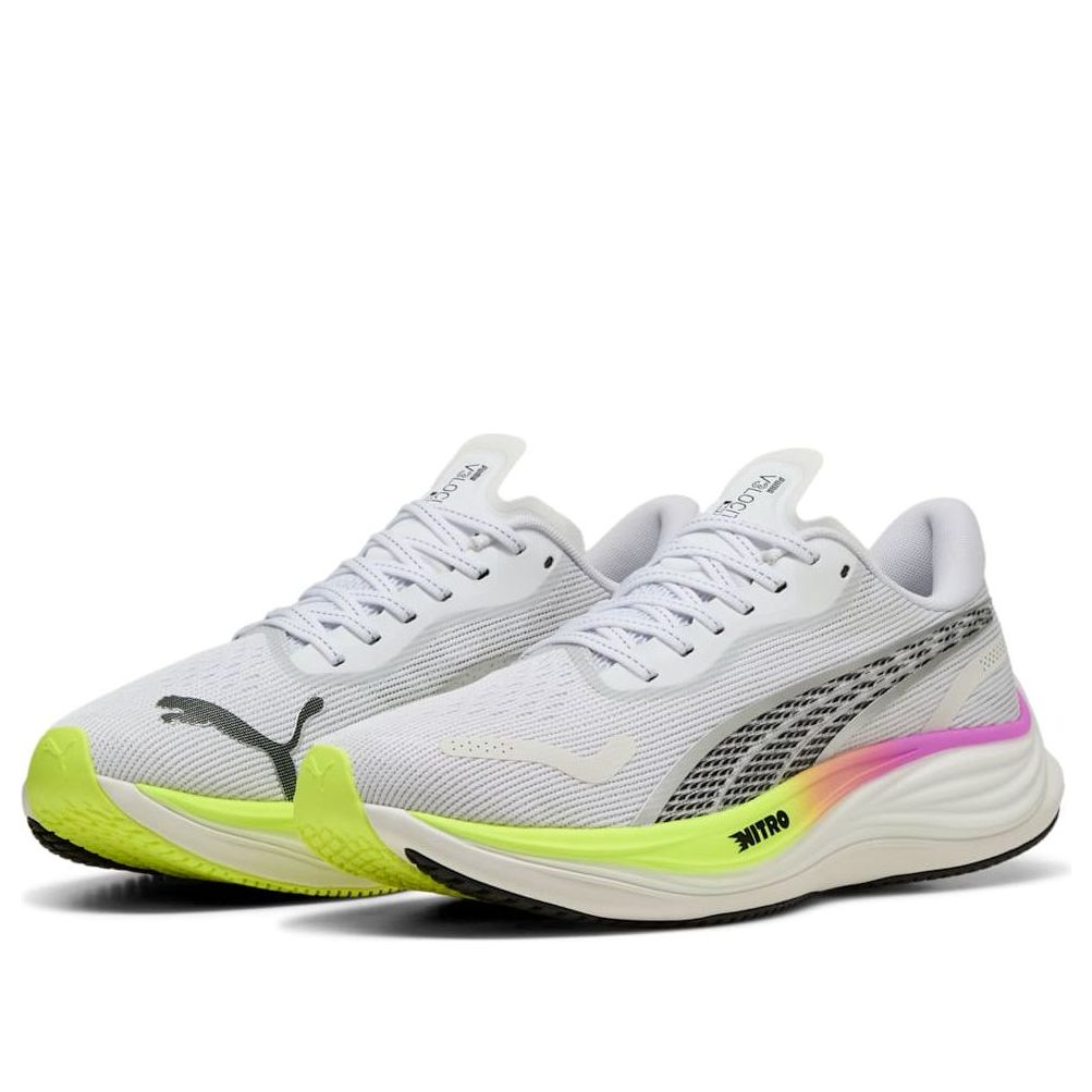 PUMA-Velocity Nitro 3 'White Pure Magenta Yellow Alert'