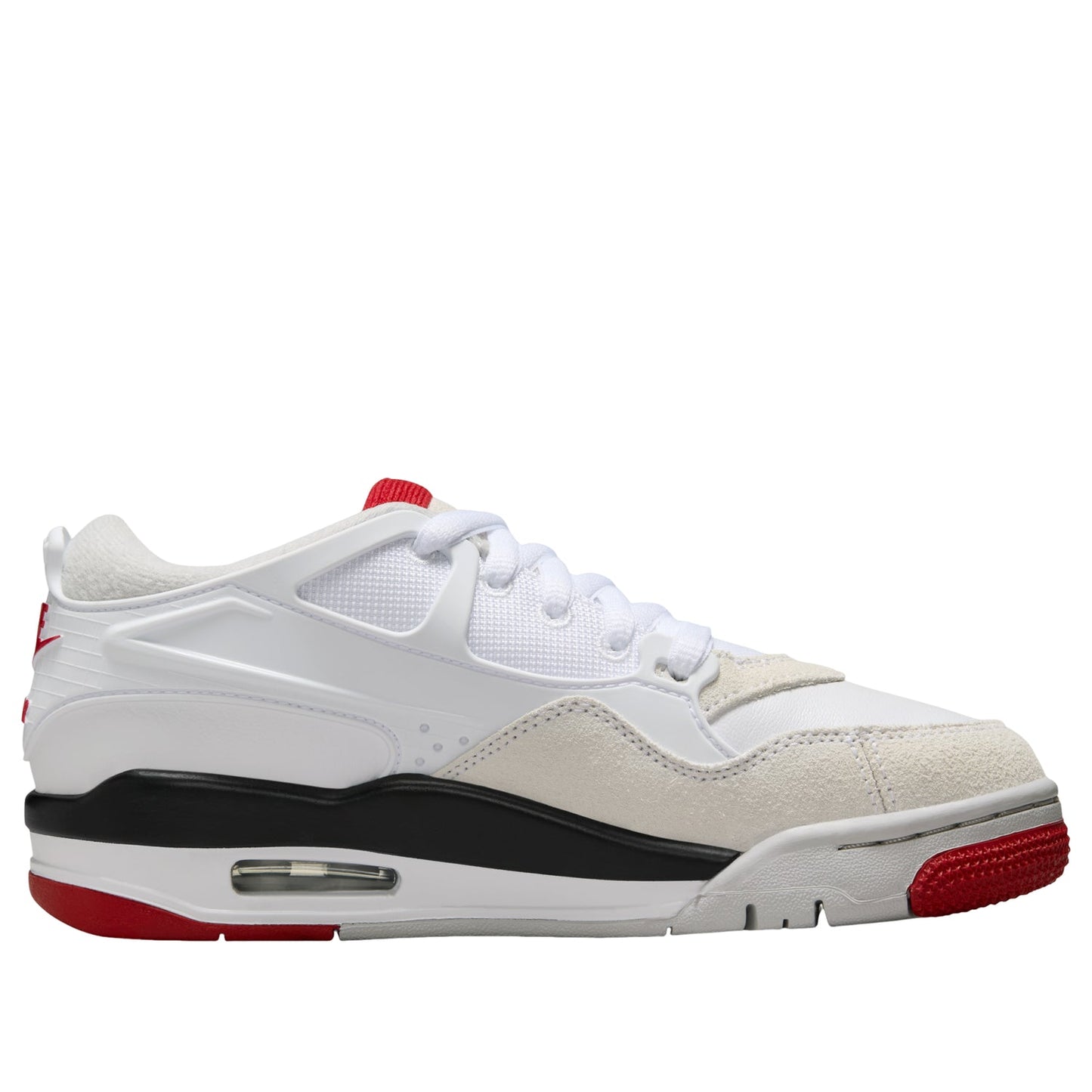 Air Jordan 4 RM 'White Black Neutral Grey Varsity Red