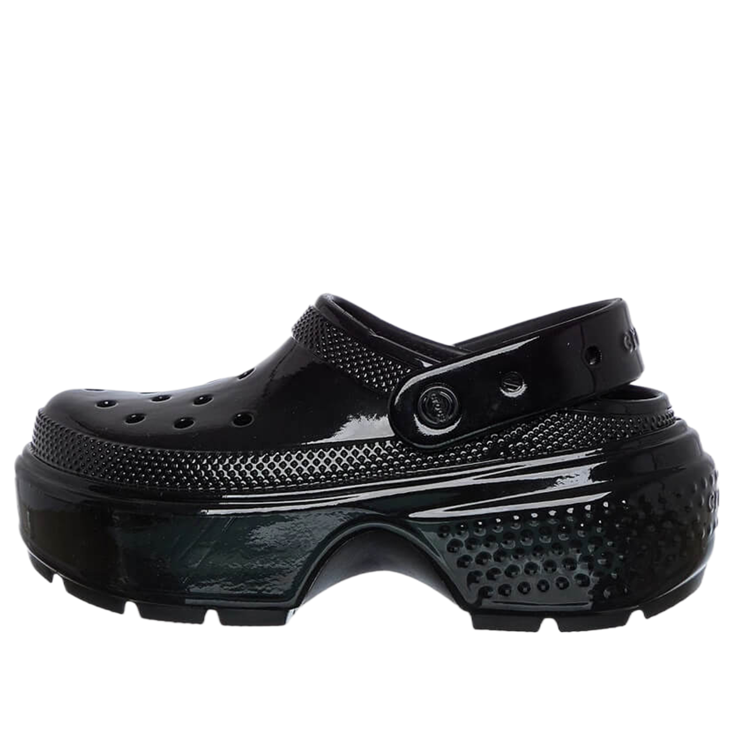 Crocs Stomp High Shiny Clog 'Black'
