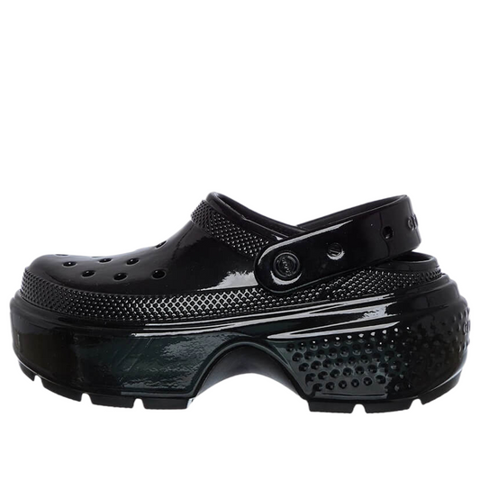 Crocs Stomp High Shiny Clog 'Black'