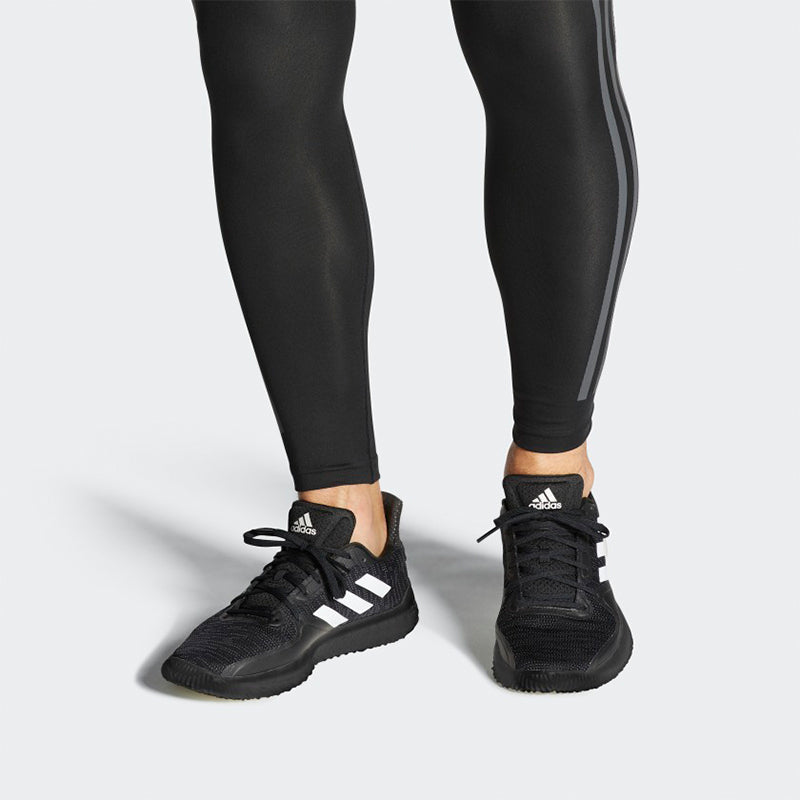 adidasFitBoost Trainers 'Black White'