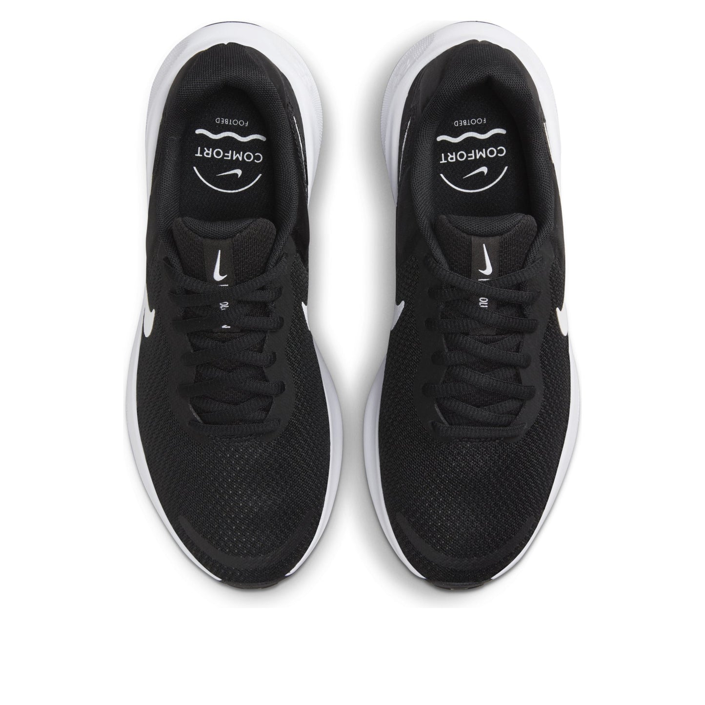 Nike Revolution 7 Road Running Shoes 'Black White