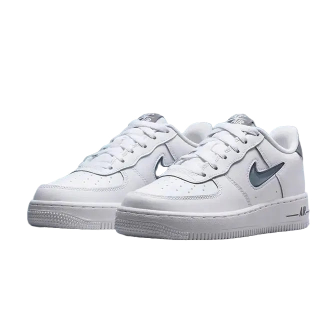 Nike Air Force 1 Low Jewel GS White Grey