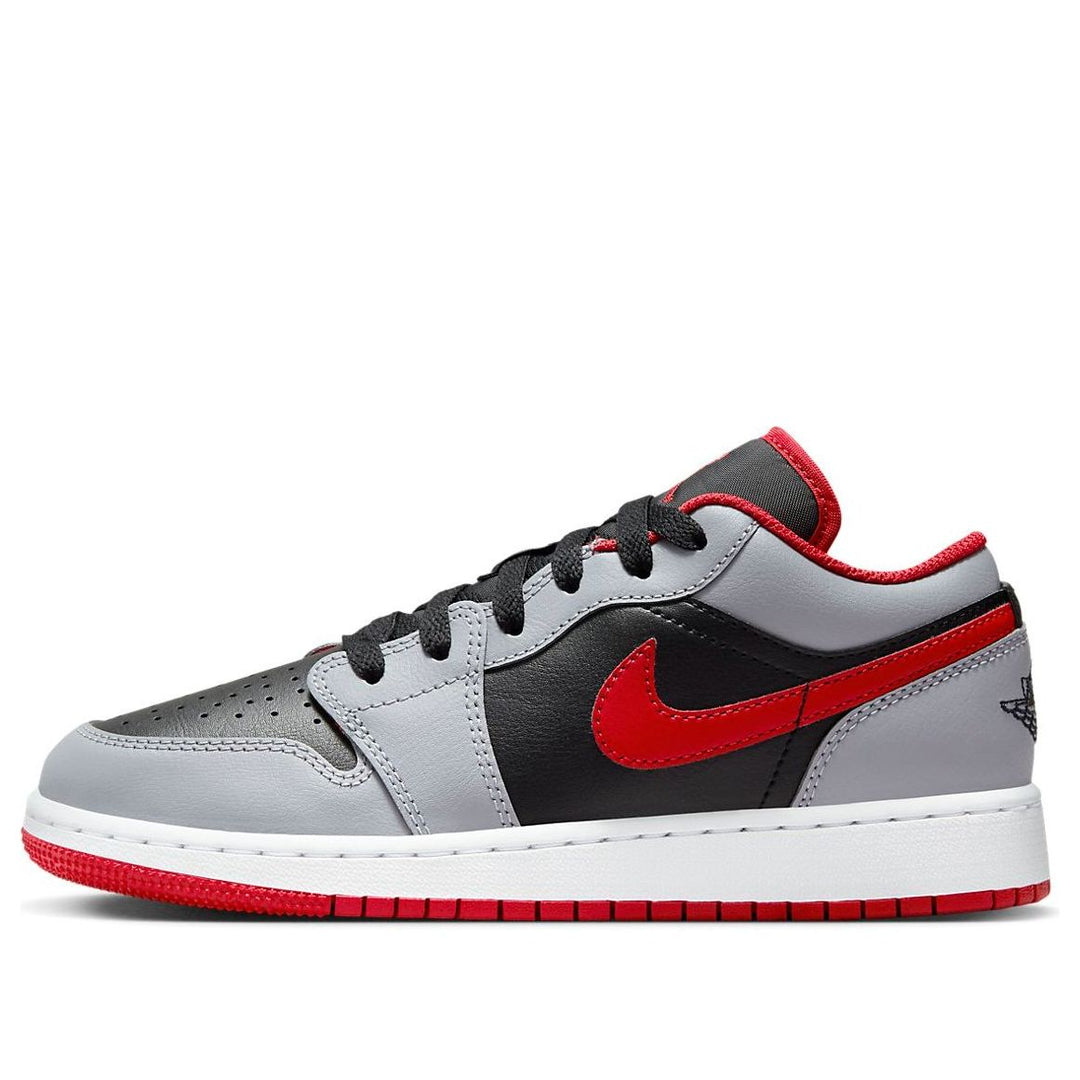 Jordan-(GS) Air Jordan 1 'Cement Grey White Fire Red'
