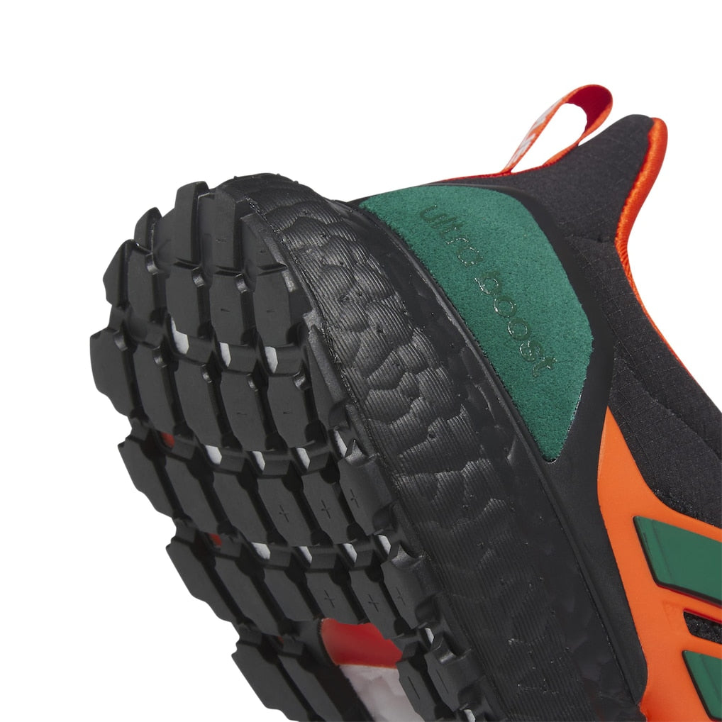 adidas Black/Orange Miami Hurricanes Ultraboost 1.0
