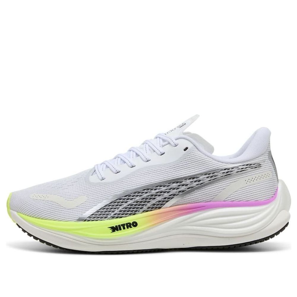PUMA-Velocity Nitro 3 'White Pure Magenta Yellow Alert'
