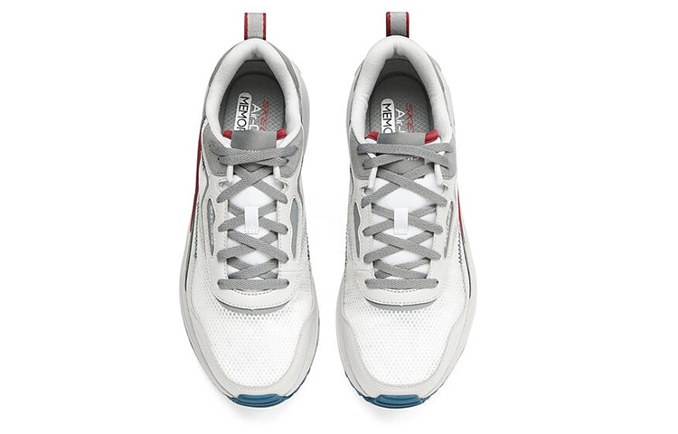 Skechers Global Jogger Shoes "White, Grey, Red