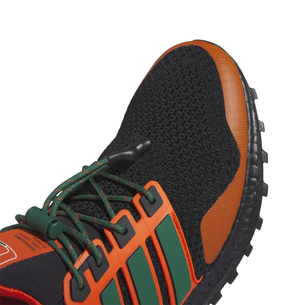 adidas Black/Orange Miami Hurricanes Ultraboost 1.0