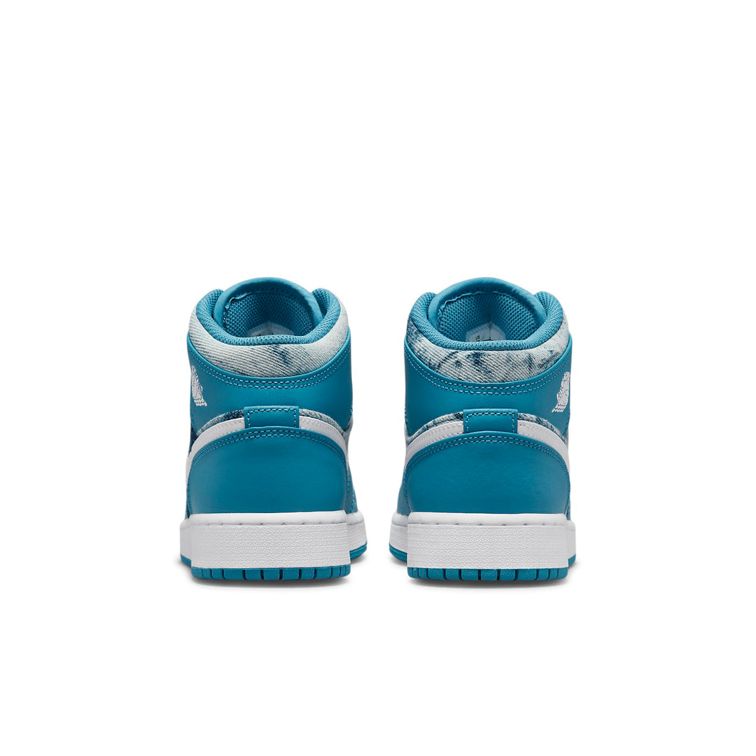 Jordan-(GS) Air Jordan 1 Mid 'Washed Denim'