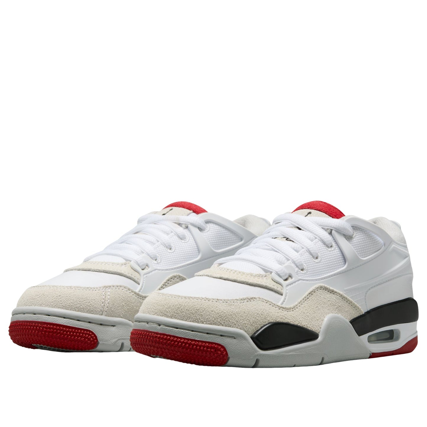 Air Jordan 4 RM 'White Black Neutral Grey Varsity Red