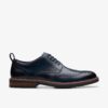 Clarks "Aldwin Limit Brogue"   Navy Leather