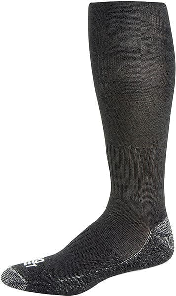 1 Pair – Pro Feet Performance Silver Tech Knee High Socks – Black – GO WALK