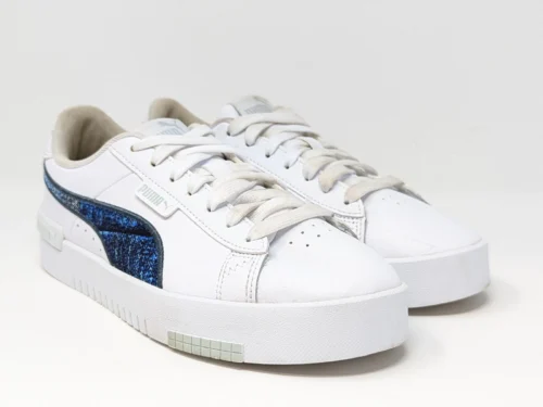 s-l1600 Puma Jada Denim Women's Lace Up Sneakers - White Blue